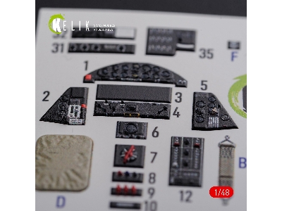 Tbf-1c Interior 3d Decals For Academy Kit - zdjęcie 2