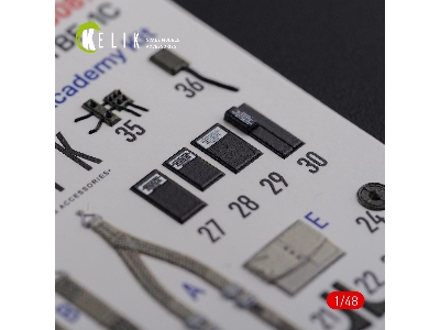 Tbf-1c Interior 3d Decals For Academy Kit - zdjęcie 6