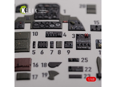 Sbd-2 Dauntless Interior 3d Decals For Academy Kit - zdjęcie 4