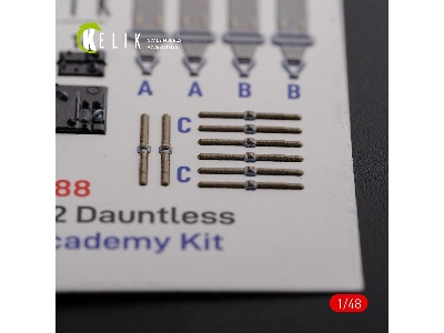 Sbd-2 Dauntless Interior 3d Decals For Academy Kit - zdjęcie 5