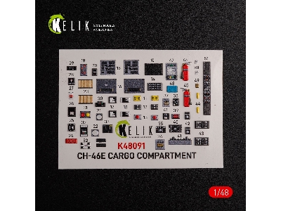 Ch-46e Cargo Compartment Interior 3d Decals For Academy Kit - zdjęcie 9