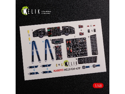 Ch-47f Interior 3d Decals For Italeri Kit - zdjęcie 3