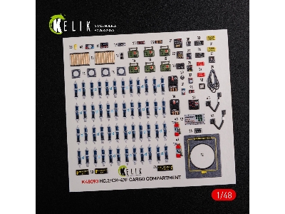 Ch-47f Interior 3d Decals For Italeri Kit - zdjęcie 4