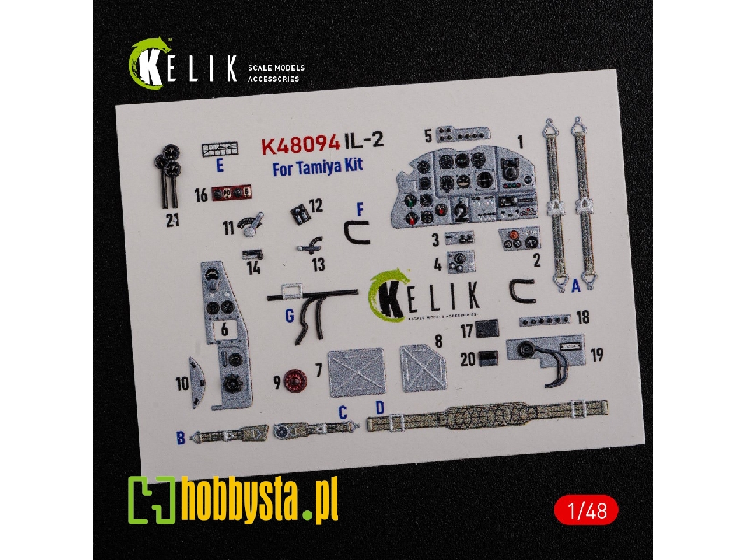 Il-2 Shturmovik Interior 3d Decals For Tamiya Kit - zdjęcie 1 Il-2 Shturmovik Interior 3d Decals For Tamiya Kit - zdjęcie 1