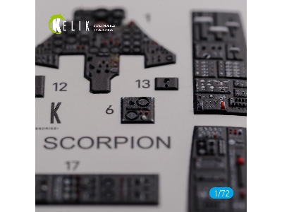 F-89 D/J Scorpion Interior 3d Decals For Revell Kit - zdjęcie 4