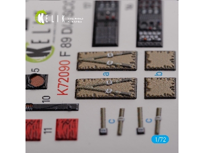 F-89 D/J Scorpion Interior 3d Decals For Revell Kit - zdjęcie 8