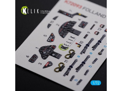 Folland Gnat T.1 Interior 3d Decals For Airfix Kit - zdjęcie 6