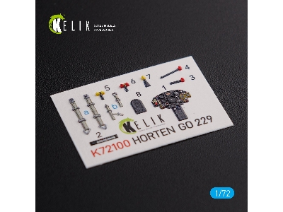 Horten Go 229 Interior 3d Decals For Revell Kit - zdjęcie 1