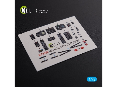 Mh-47e Interior 3d Decals For Italeri Kit - zdjęcie 1