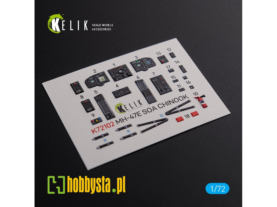 Mh-47e Interior 3d Decals For Italeri Kit - zdjęcie 1 Mh-47e Interior 3d Decals For Italeri Kit - zdjęcie 1