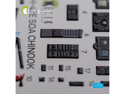 Mh-47e Interior 3d Decals For Italeri Kit - zdjęcie 3