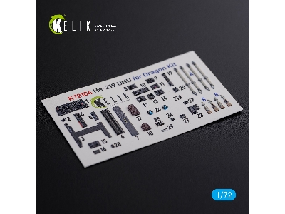 He-219 Uhu Interior 3d Decals For Dragon Kit - zdjęcie 2