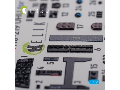 He-219 Uhu Interior 3d Decals For Dragon Kit - zdjęcie 7