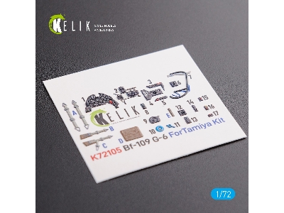 Bf109 G-6 Interior 3d Decals For Tamiya Kit - zdjęcie 1