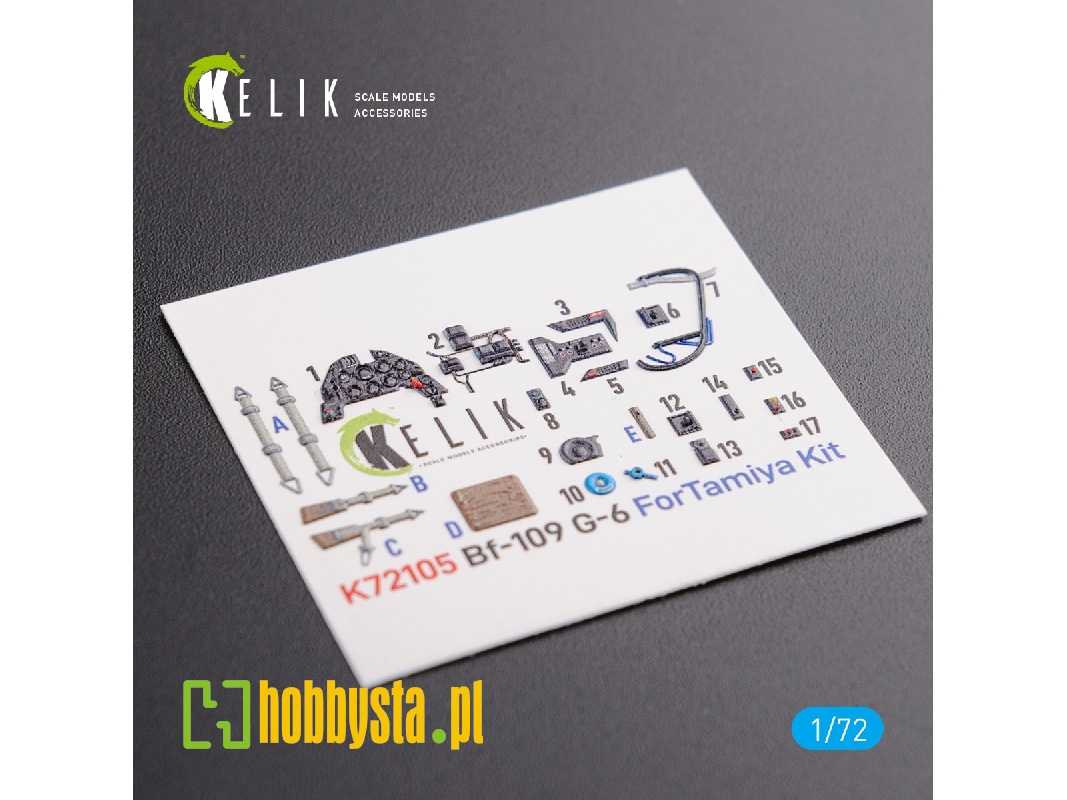 Bf109 G-6 Interior 3d Decals For Tamiya Kit - zdjęcie 1 Bf109 G-6 Interior 3d Decals For Tamiya Kit - zdjęcie 1