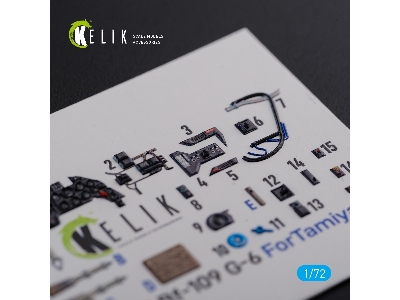 Bf109 G-6 Interior 3d Decals For Tamiya Kit - zdjęcie 3