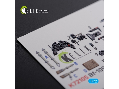 Bf109 G-6 Interior 3d Decals For Tamiya Kit - zdjęcie 4