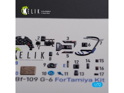Bf109 G-6 Interior 3d Decals For Tamiya Kit - zdjęcie 5