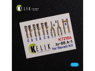 Ju-88 A-1 Interior 3d Decals For Revell Kit - zdjęcie 4