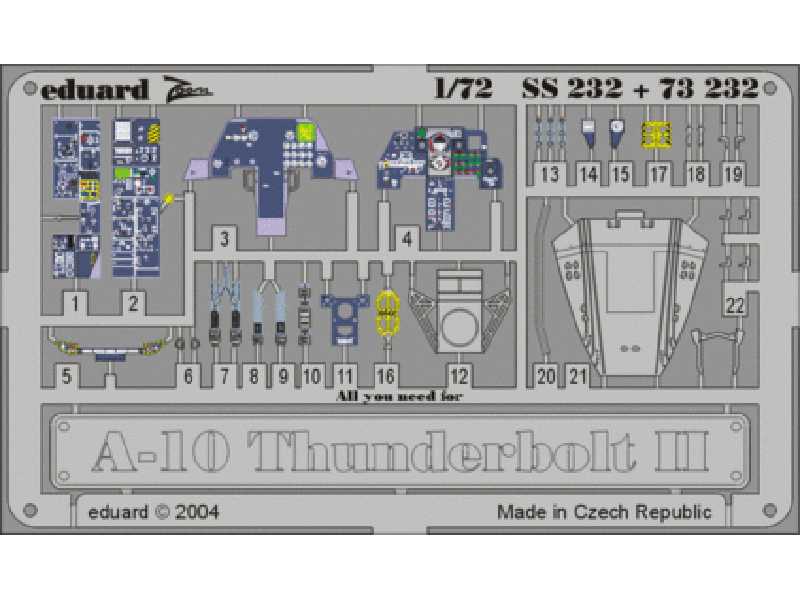 A-10 1/72 - Italeri - blaszki - zdjęcie 1 A-10 1/72 - Italeri - blaszki - zdjęcie 1