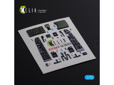 F-16 Cg/Cj Interior 3d Decals For Academy Kit - zdjęcie 1