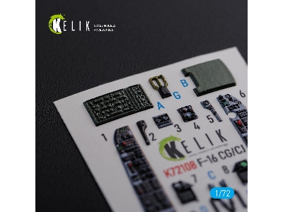 F-16 Cg/Cj Interior 3d Decals For Academy Kit - zdjęcie 4