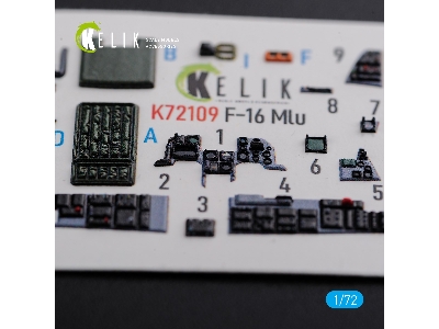 F-16 Mlu Interior 3d Decals For Revell Kit - zdjęcie 2