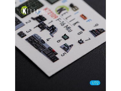 F-16 Mlu Interior 3d Decals For Revell Kit - zdjęcie 3