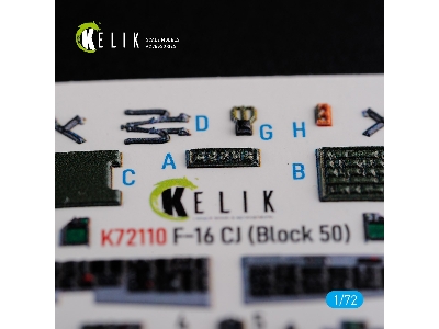 F-16 Cj (Block 50) Interior 3d Decals For Tamiya Kit - zdjęcie 4