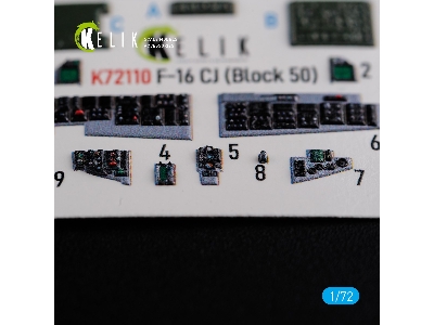 F-16 Cj (Block 50) Interior 3d Decals For Tamiya Kit - zdjęcie 5