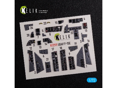 F-15e Interior 3d Decals For Academy Kit - zdjęcie 5