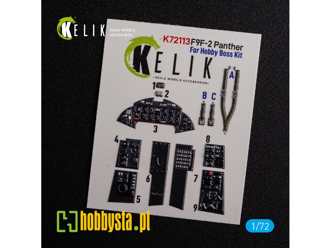 F9f-2 Panther Interior 3d Decals For Hobbyboss Kit - zdjęcie 1 F9f-2 Panther Interior 3d Decals For Hobbyboss Kit - zdjęcie 1