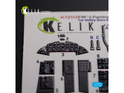 F9f-2 Panther Interior 3d Decals For Hobbyboss Kit - zdjęcie 2