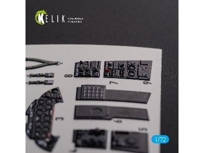 F9f-2 Panther Interior 3d Decals For Hobbyboss Kit - zdjęcie 3