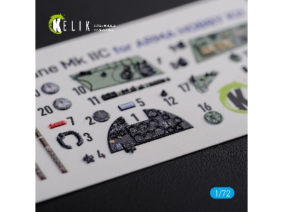 Hurricane Mk Iic Interior 3d Decals For Arma Hobby Kit - zdjęcie 2