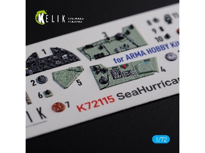 Sea Hurricane Mk I Interior 3d Decals For Arma Hobby Kit - zdjęcie 2
