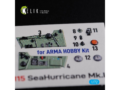 Sea Hurricane Mk I Interior 3d Decals For Arma Hobby Kit - zdjęcie 5