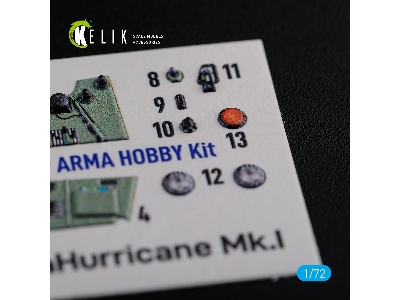 Sea Hurricane Mk I Interior 3d Decals For Arma Hobby Kit - zdjęcie 6