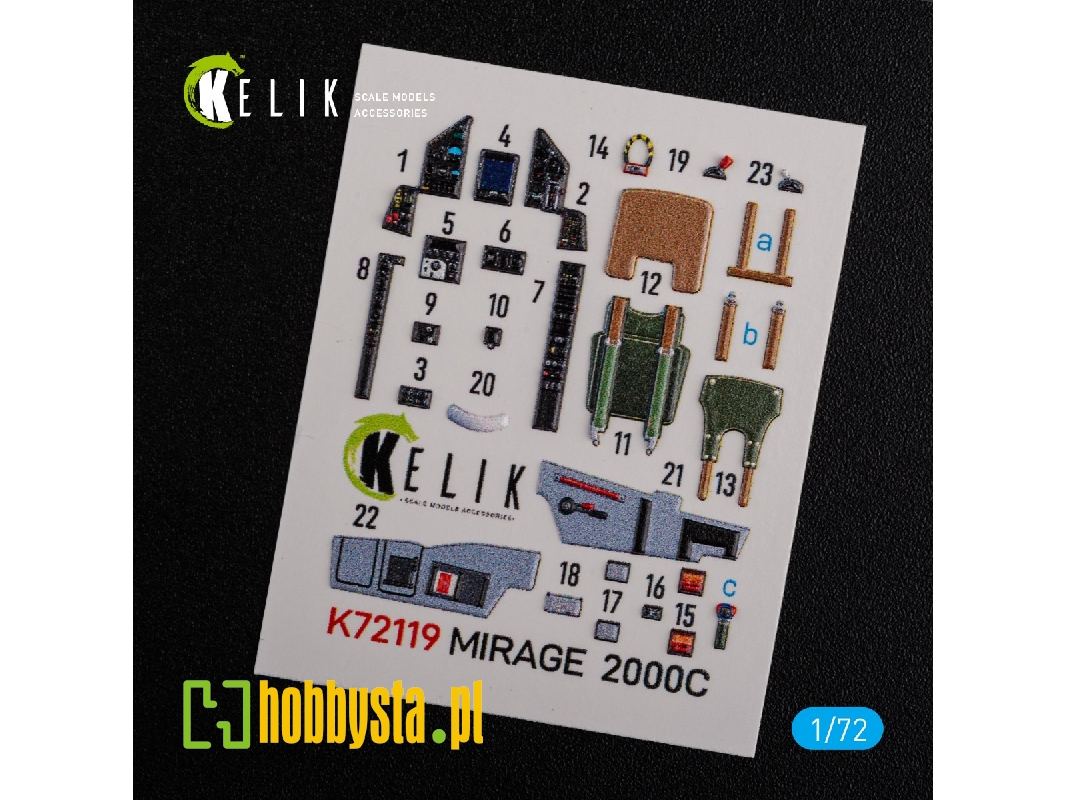 Mirage 2000c Interior 3d Decals For Modelsvit Kit - zdjęcie 1 Mirage 2000c Interior 3d Decals For Modelsvit Kit - zdjęcie 1