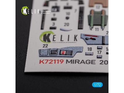 Mirage 2000c Interior 3d Decals For Modelsvit Kit - zdjęcie 4