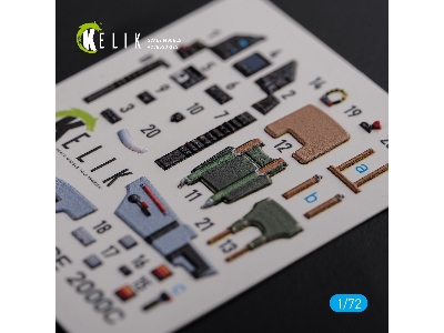 Mirage 2000c Interior 3d Decals For Modelsvit Kit - zdjęcie 6