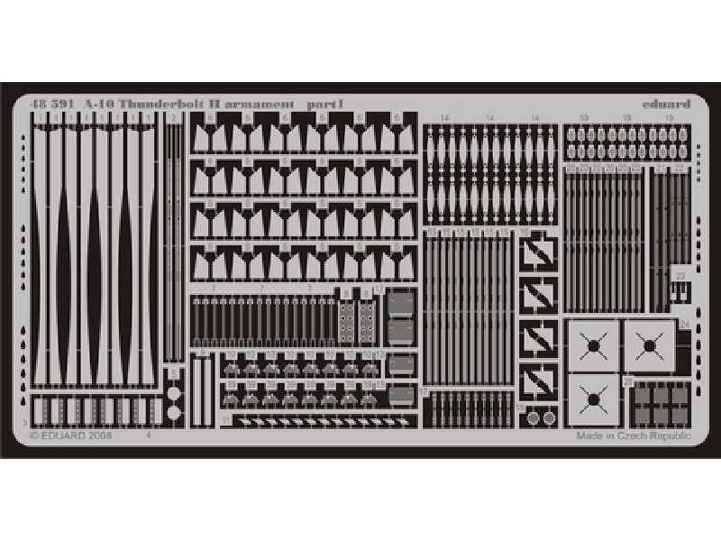 A-10 armament 1/48 - Hobby Boss - blaszki - zdjęcie 1 A-10 armament 1/48 - Hobby Boss - blaszki - zdjęcie 1