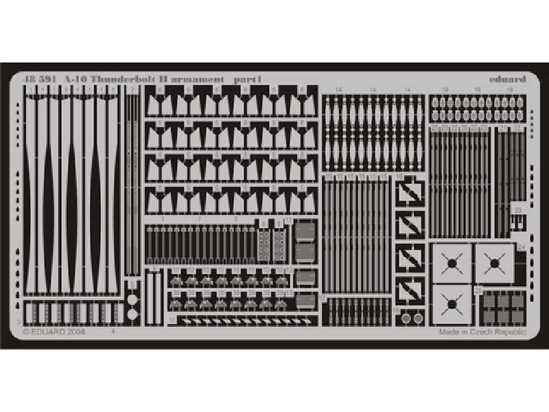  A-10 armament 1/48 - Hobby Boss - blaszki - zdjęcie 1