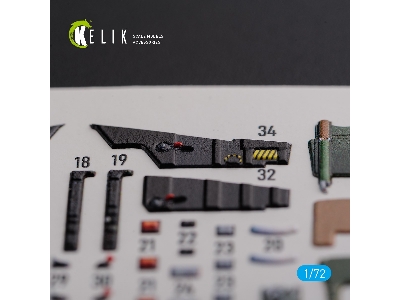 Mirage 2000d Interior 3d Decals For Modelsvit Kit - zdjęcie 7