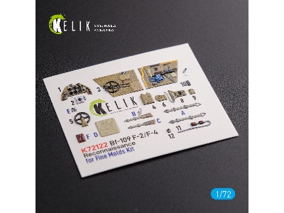 Bf109-f2/F4 Reconnaissance Interior 3d Decals For Fine Molds Kit - zdjęcie 2