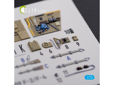 Bf109-f2/F4 Reconnaissance Interior 3d Decals For Fine Molds Kit - zdjęcie 3