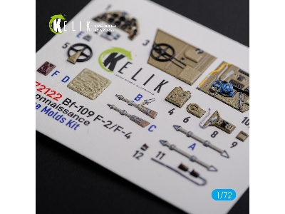 Bf109-f2/F4 Reconnaissance Interior 3d Decals For Fine Molds Kit - zdjęcie 6