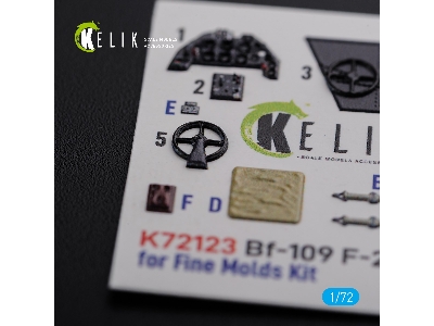Bf109-f2/F4 Interior 3d Decals For Fine Molds Kit - zdjęcie 5