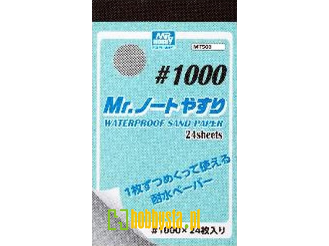 Mr.Waterproof Sand Paper #1000 (24 Pcs) - zdjęcie 1 Mr.Waterproof Sand Paper #1000 (24 Pcs) - zdjęcie 1