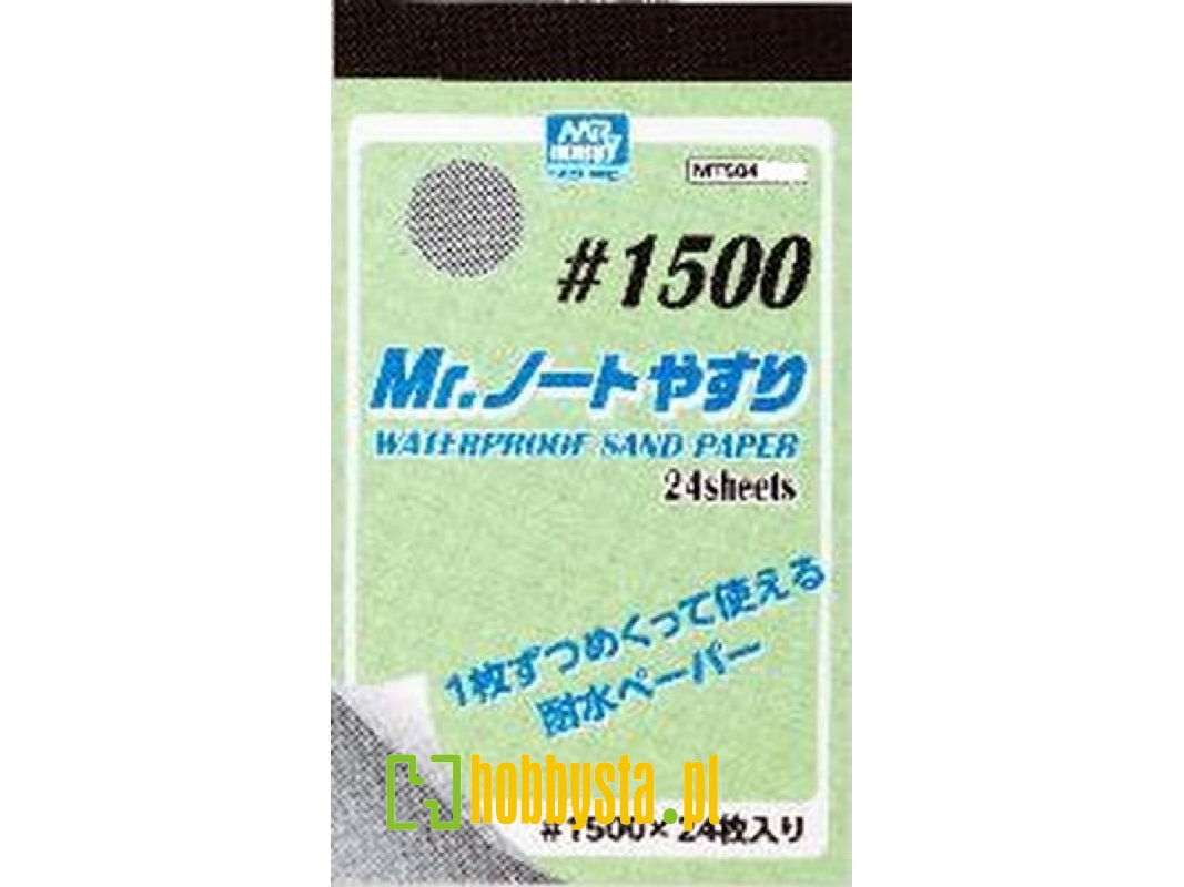 Mr.Waterproof Sand Paper #1500 (24 Pcs) - zdjęcie 1 Mr.Waterproof Sand Paper #1500 (24 Pcs) - zdjęcie 1